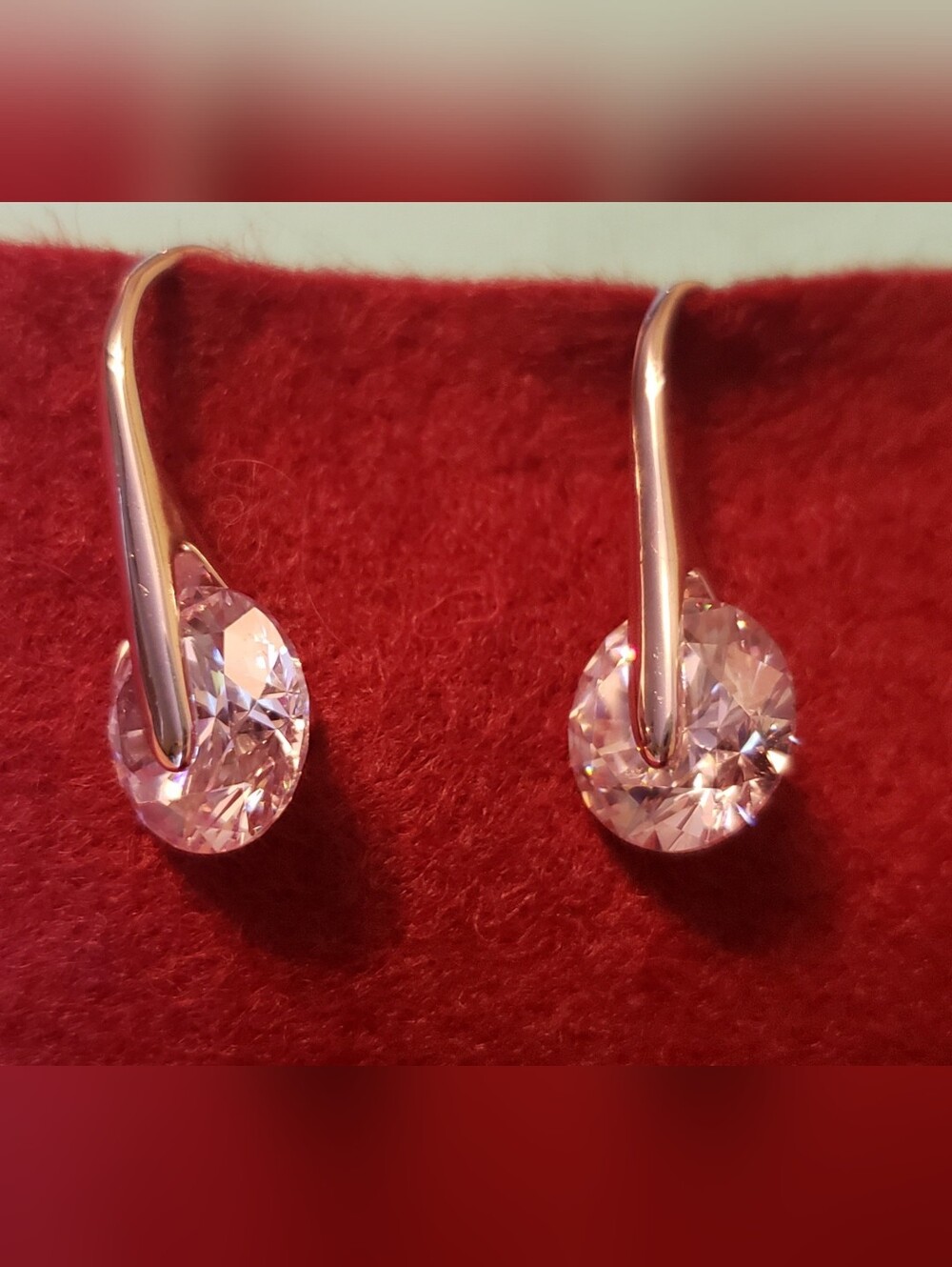 Sparkling Crystal Teardrop Earrings - Womens Jewelry